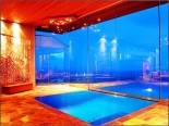 Tawantan - Indoor - Outdoor Pool at night time